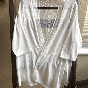 Torrid Cream Lace Cardigan